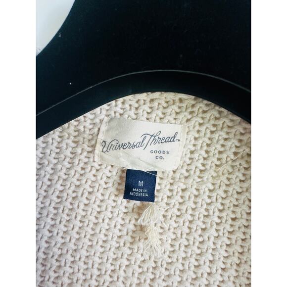 Womens Cotton Cardigan Sweaters Size Medium Ruffle Boho Cottagecore Fall Vibes - Picture 4 of 11